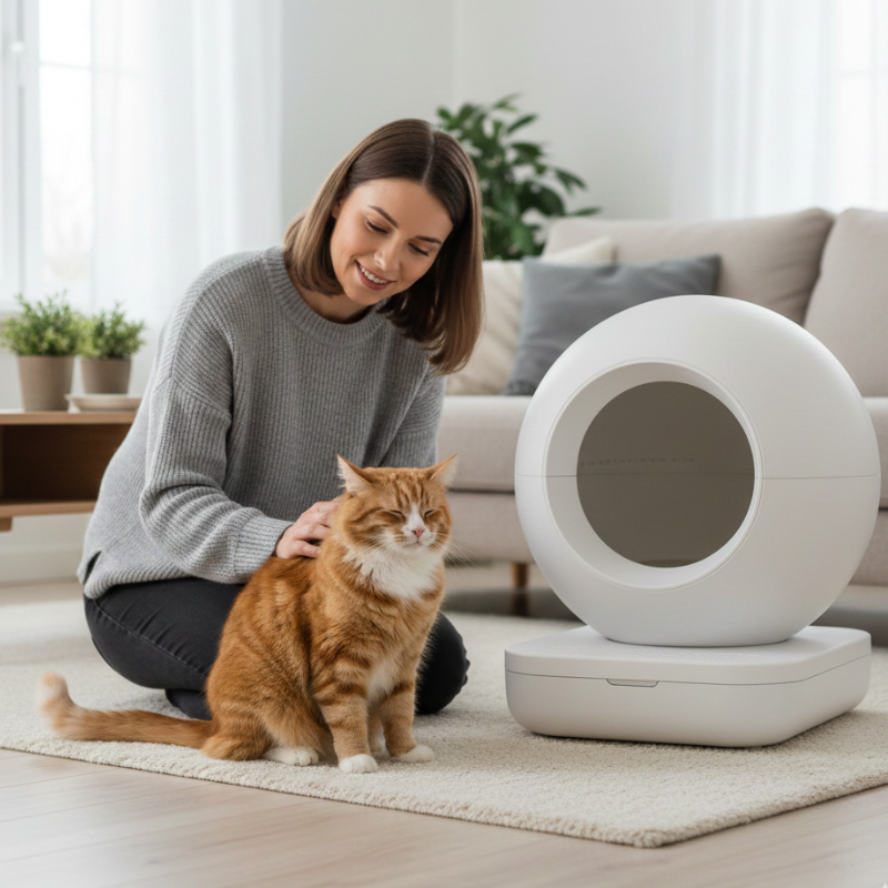 Litière automatique pour chat