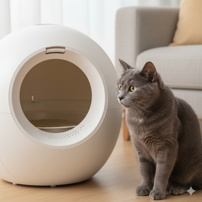 Litière automatique pour chat